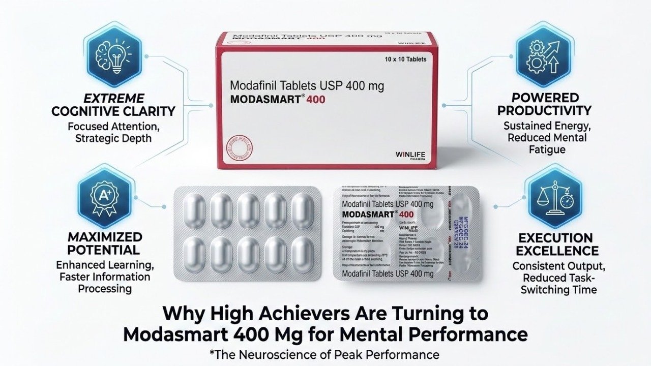Modasmart 400 mg for Mental Performance