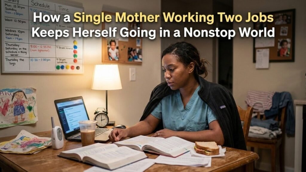 Single Mother Working Two Jobs